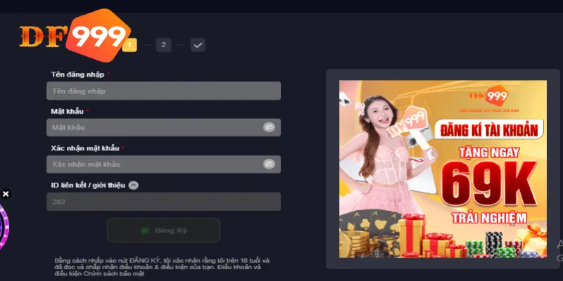 Người chơi cần tuân thủ điều kiện khi mở tài khoản tại DF999