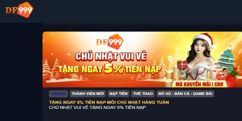 Những ưu đãi thể thao hấp dẫn tại DF999